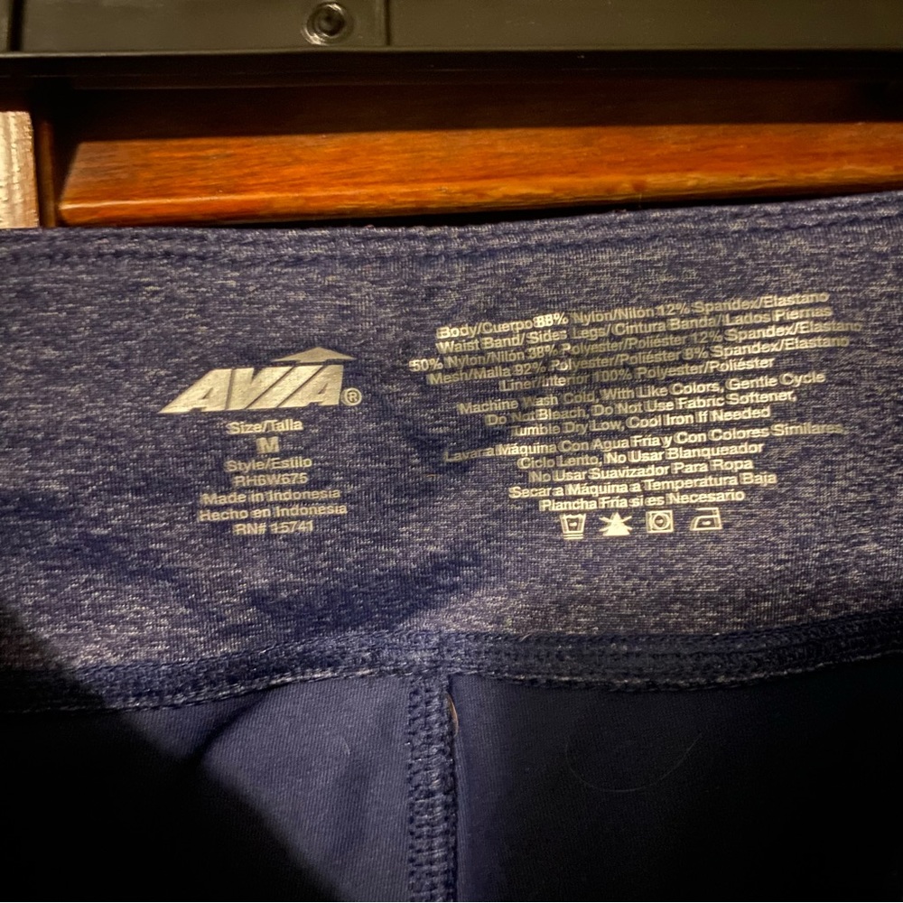 Avis Navy Full-Length Workout Leggings - Picture 5 of 6